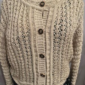 Rachel Zoe Cream Knit Cardigan